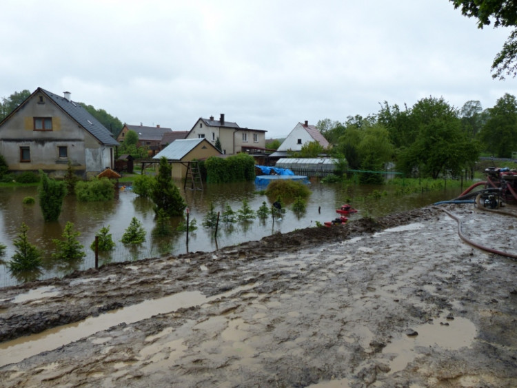 Povodeň na Frýdlantsku. Foto: HZSLK