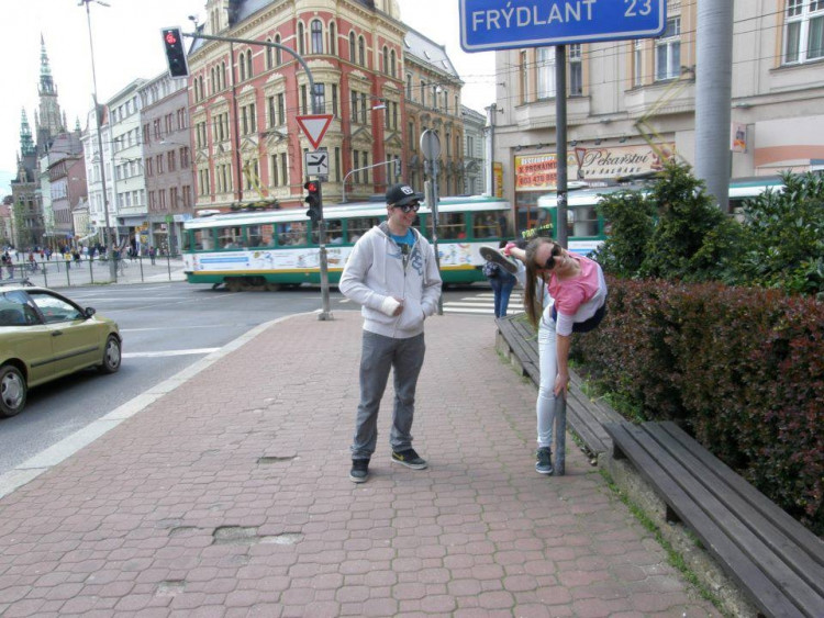 Poledance v centru Liberce.