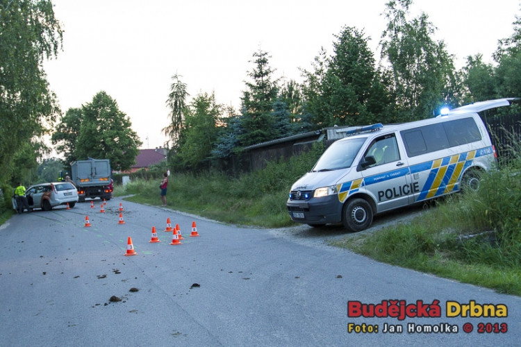 Srážka osobního automobilu s koněm v Šindlových Dvorech