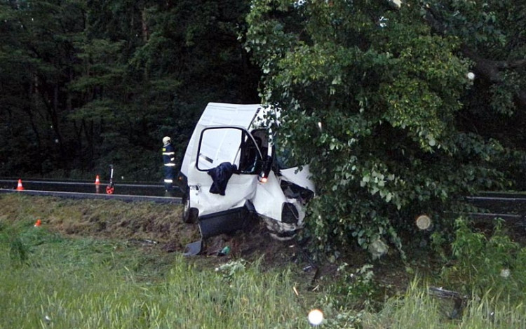 Tragická nehoda Iveco Daily u Nové Hospody
