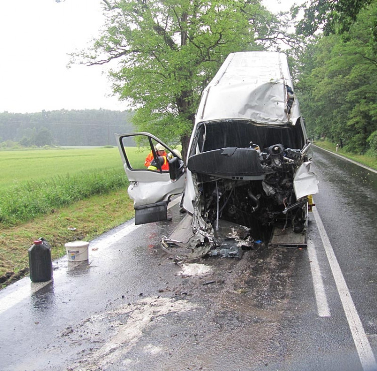 Tragická nehoda Iveco Daily u Nové Hospody