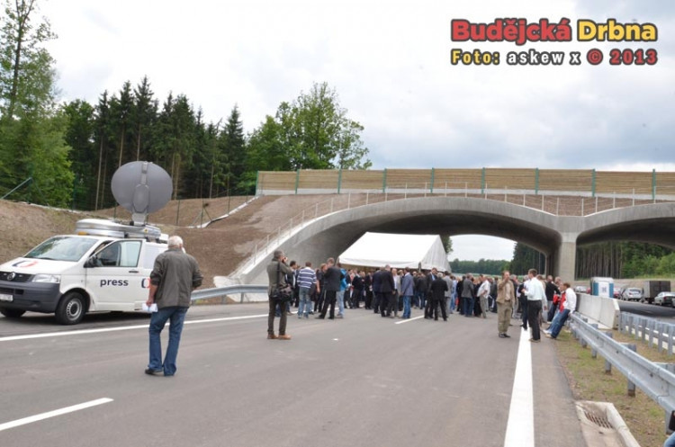 Slavnostní otevření nového úseku dálnice D3