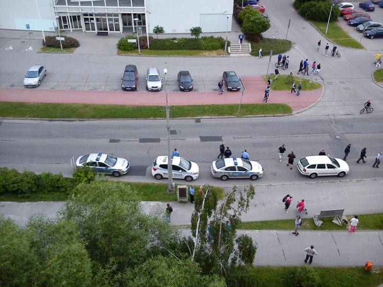 Protest kvůli problémům v soužití s Romy