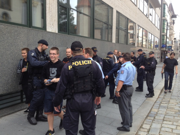 Demonstrace 2 v Českých Budějovicích