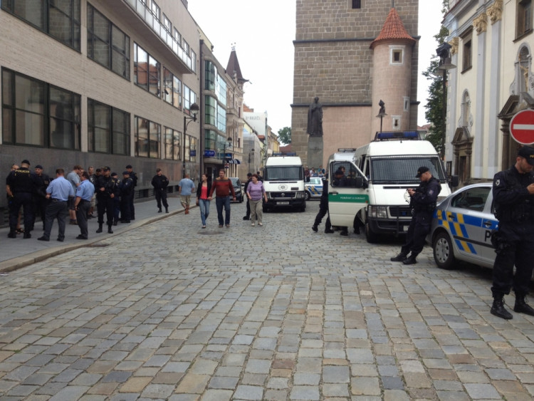 Demonstrace 2 v Českých Budějovicích