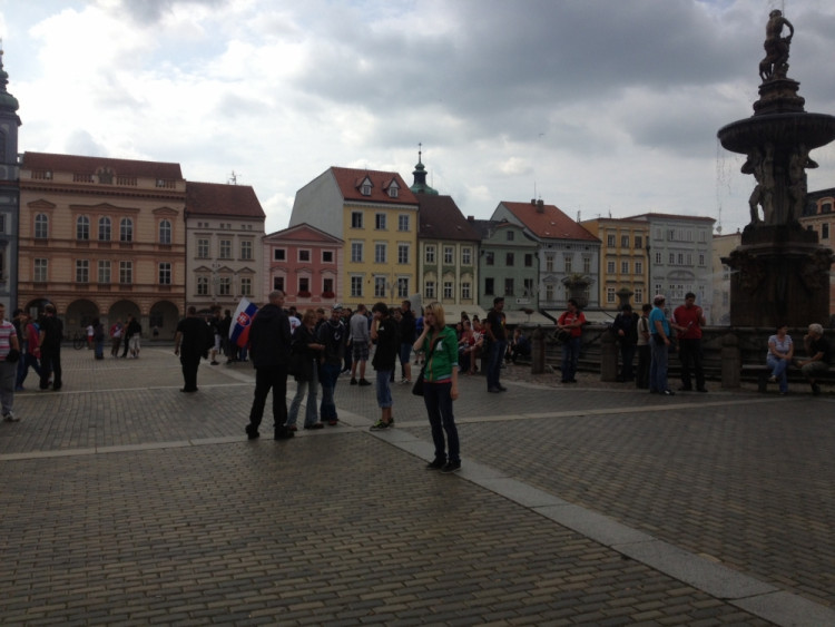 Demonstrace 2 v Českých Budějovicích