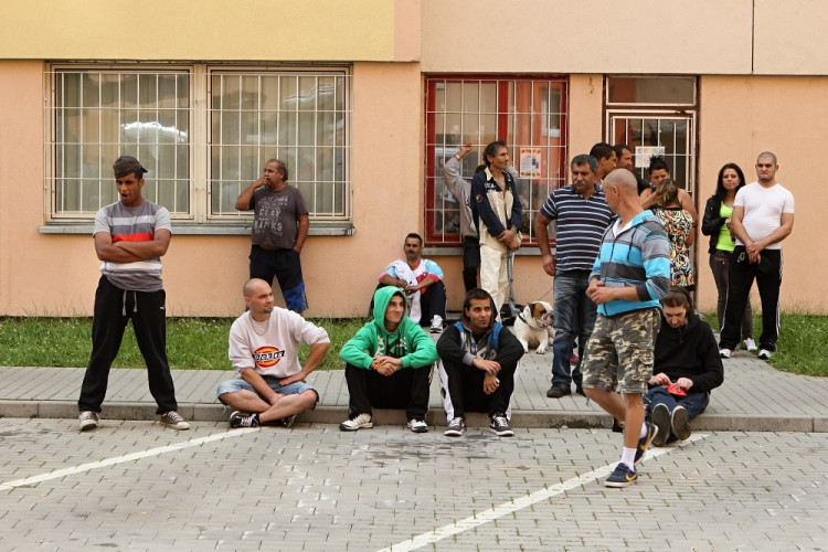 Demonstrace 2 v Českých Budějovicích, sídliště Máj