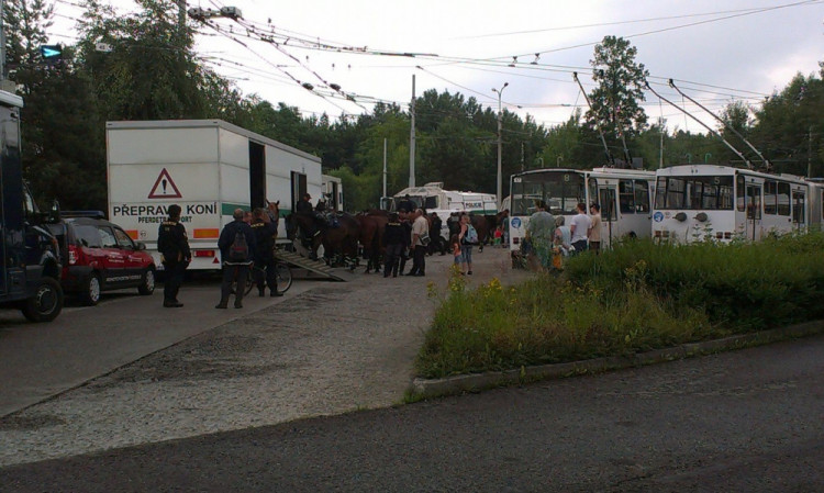 Demonstrace 2 v Českých Budějovicích, sídliště Máj, foto: Zuzana Wágnerová