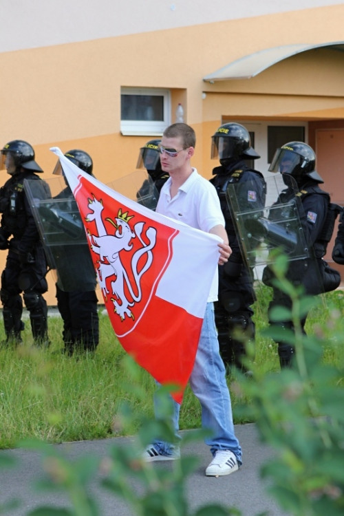 Demonstrace 2 v Českých Budějovicích, sídliště Máj