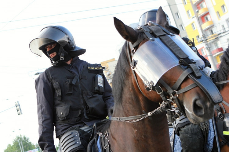 Demonstrace 2 v Českých Budějovicích, sídliště Máj