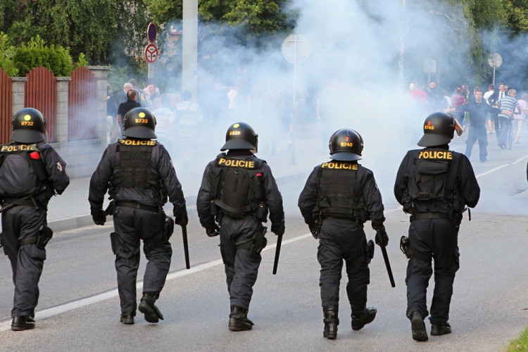 Demonstrace 2 v Českých Budějovicích, sídliště Máj