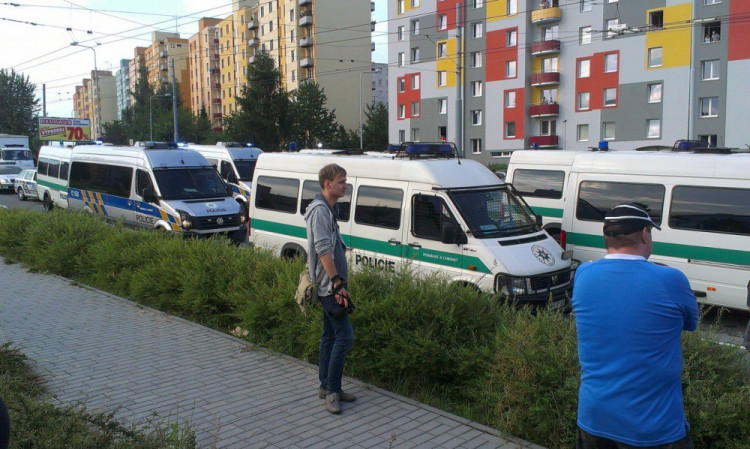 Demonstrace 2 v Českých Budějovicích, sídliště Máj, foto: Zuzana Wágnerová