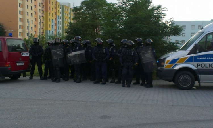 Demonstrace 2 v Českých Budějovicích, sídliště Máj, foto: Zuzana Wágnerová