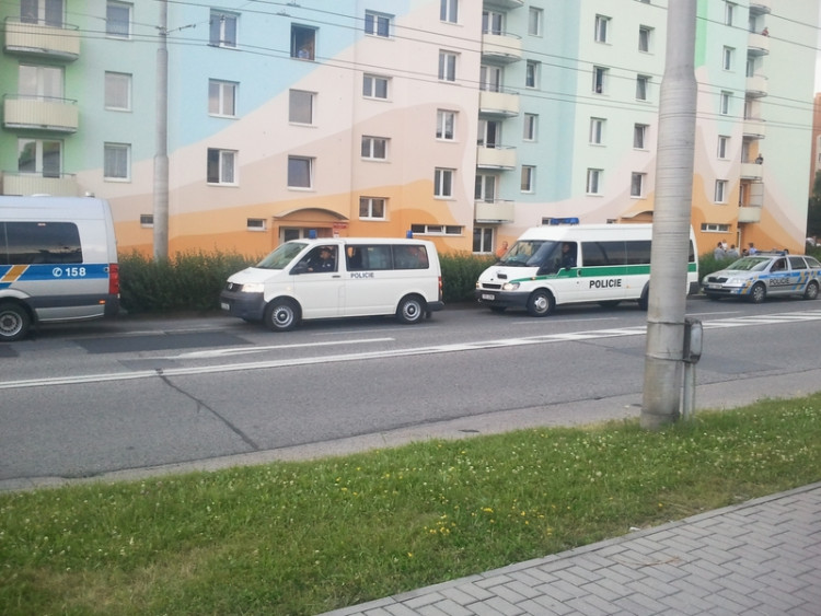 Demonstrace 2 v Českých Budějovicích, sídliště Máj, foto: William Sidržky