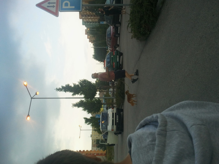 Demonstrace 2 v Českých Budějovicích, sídliště Máj, foto: William Sidržky