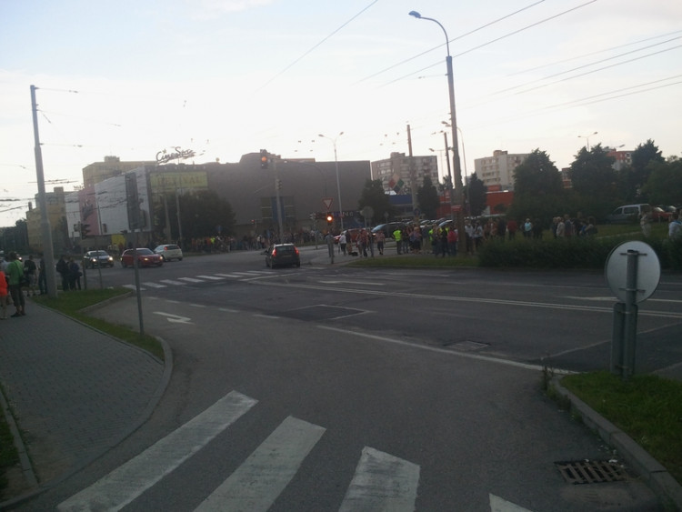 Demonstrace 2 v Českých Budějovicích, sídliště Máj, foto: William Sidržky