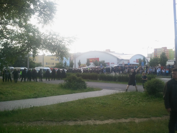 Demonstrace 2 v Českých Budějovicích, sídliště Máj, foto: William Sidržky