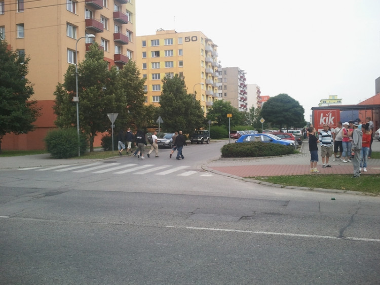 Demonstrace 2 v Českých Budějovicích, sídliště Máj, foto: William Sidržky