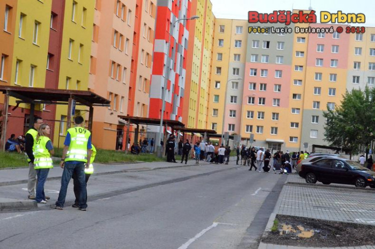 Demonstrace 2 v Českých Budějovicích, sídliště Máj
