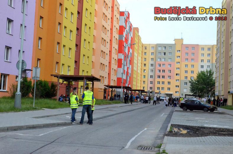Demonstrace 2 v Českých Budějovicích, sídliště Máj