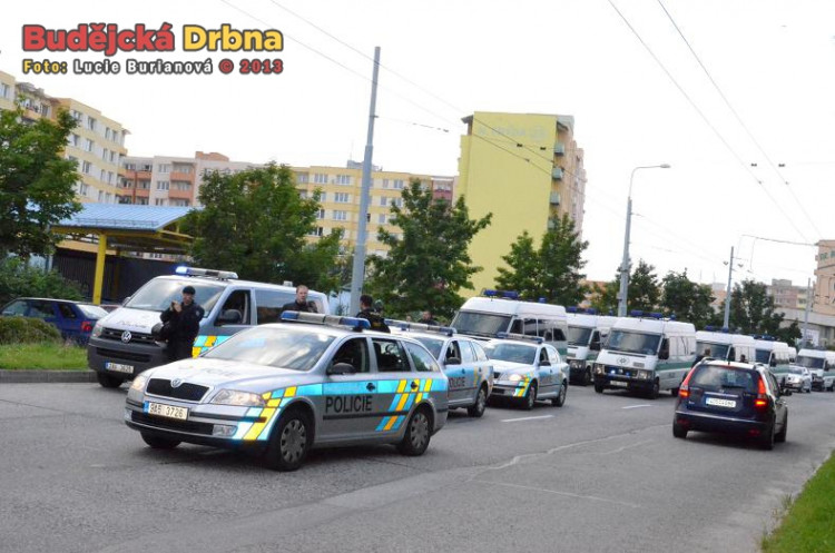 Demonstrace 2 v Českých Budějovicích, sídliště Máj
