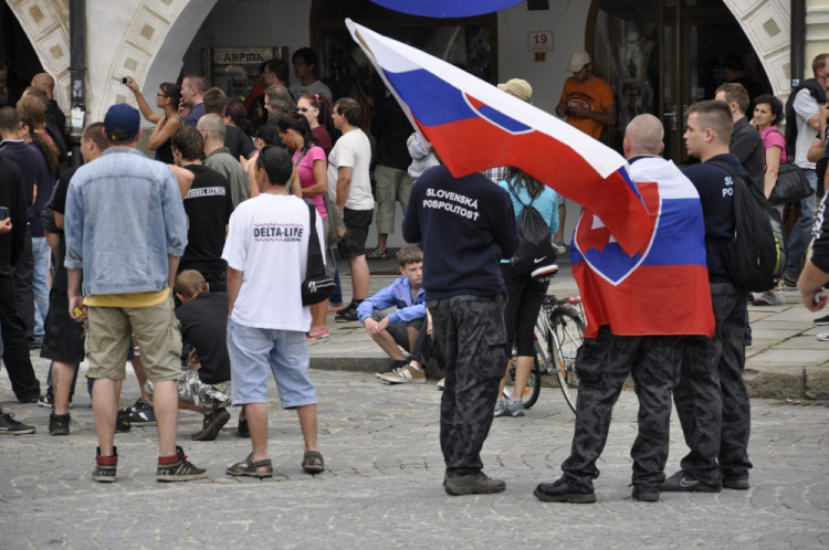 Demonstrace 2 v Českých Budějovicích, sídliště Máj, foto: Jakub Lošek