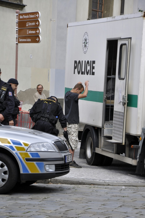 Demonstrace 2 v Českých Budějovicích, sídliště Máj, foto: Jakub Lošek