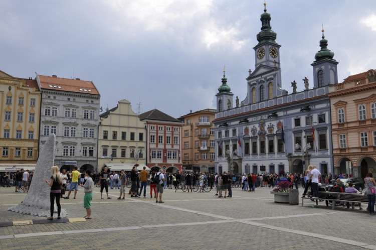 Demonstrace 2 v Českých Budějovicích, sídliště Máj, foto: Jakub Lošek