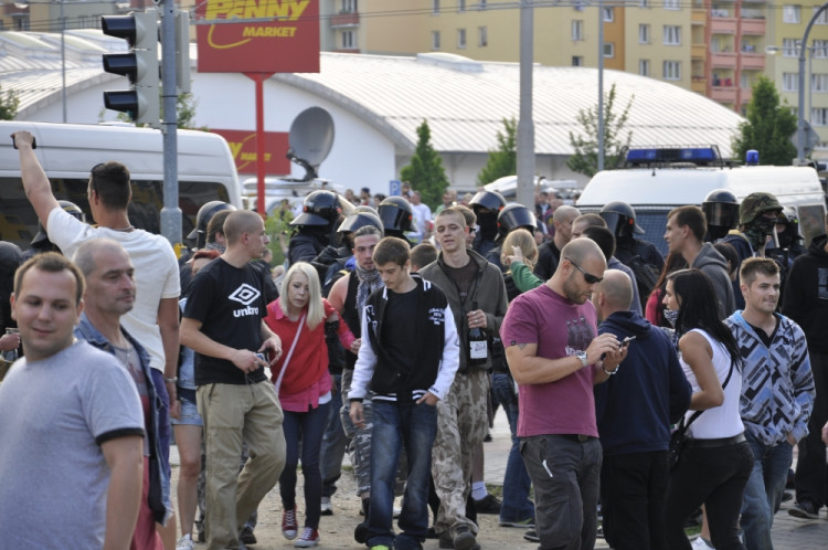 Demonstrace 2 v Českých Budějovicích, sídliště Máj, foto: Jakub Lošek