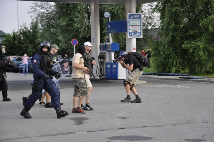 Demonstrace 2 v Českých Budějovicích, sídliště Máj, foto: Jakub Lošek