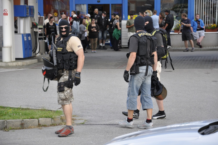 Demonstrace 2 v Českých Budějovicích, sídliště Máj, foto: Jakub Lošek