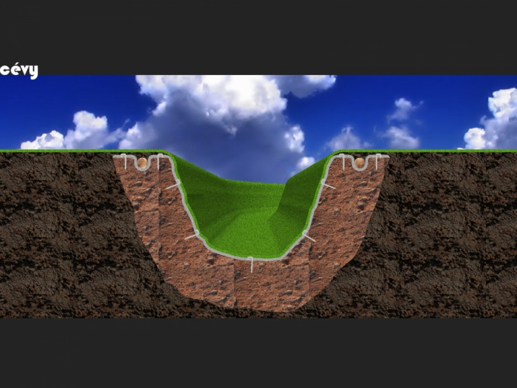 Vizualizace protipovodňového systému v Chrastavě