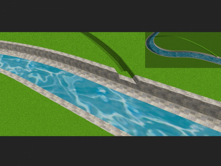 Vizualizace protipovodňového systému v Chrastavě