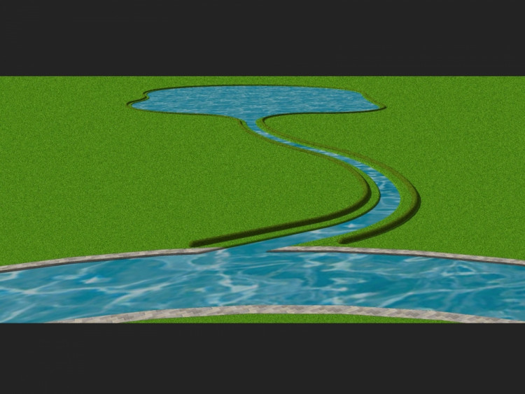 Vizualizace protipovodňového systému v Chrastavě