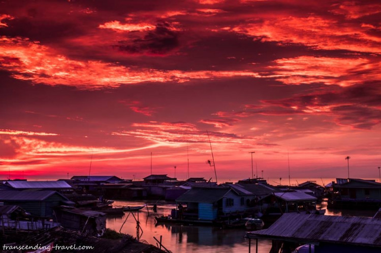 Kampong Luang -Khmerský západ slunce