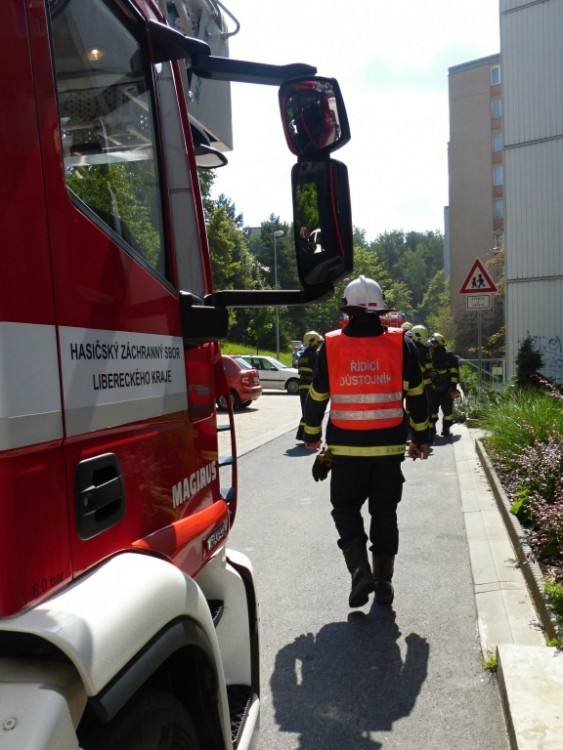 Ve Slovenského ulici hořel hrnec s jídlem