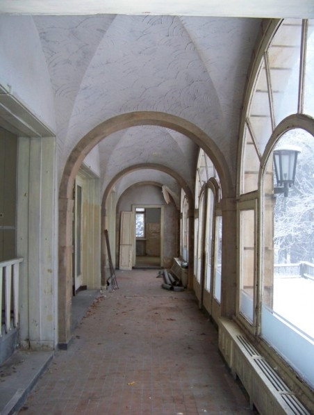 Chodba v přízemí.