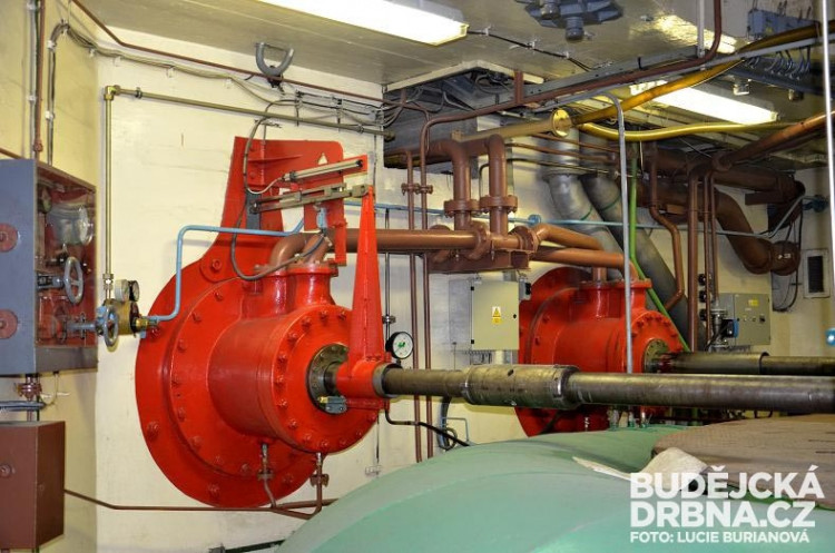 Soustrojí jedné z turbín