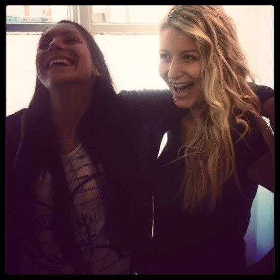 Aneta Drobná s Kristýnou Srbovou (zprava)