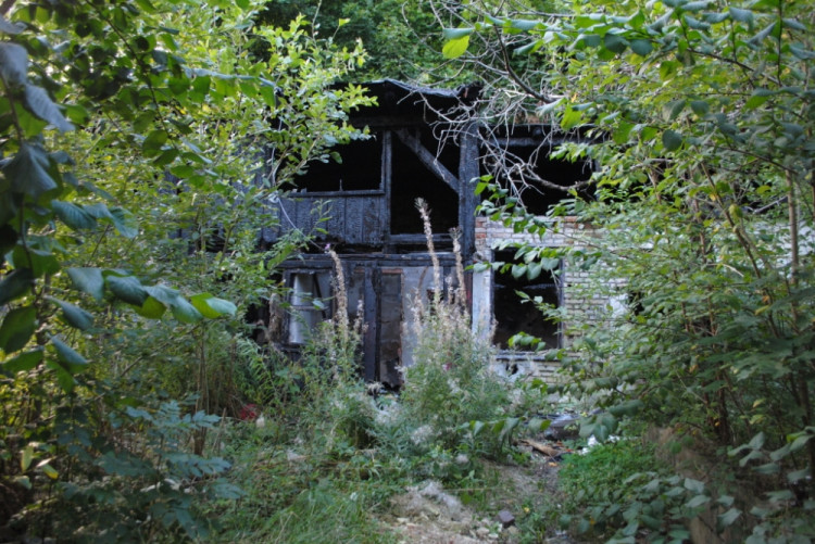 Smutný pohled z ulice