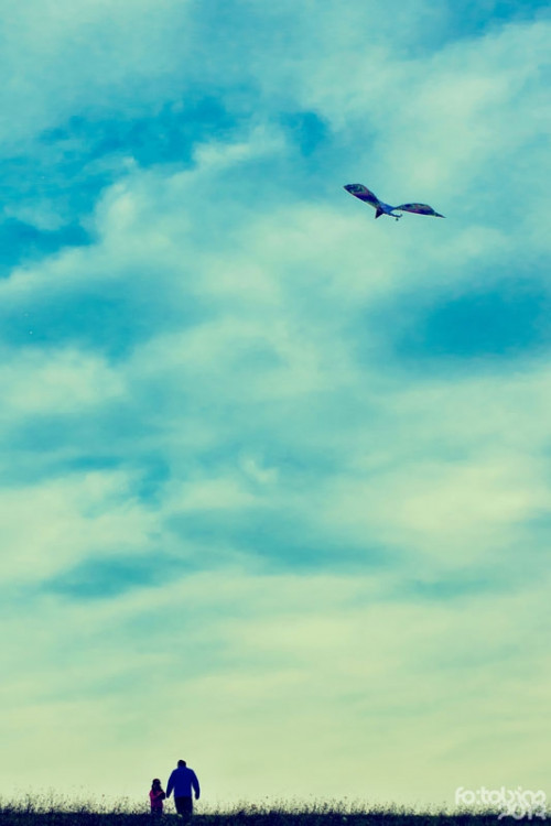 Sobotní pouštění draků na Dubičáku