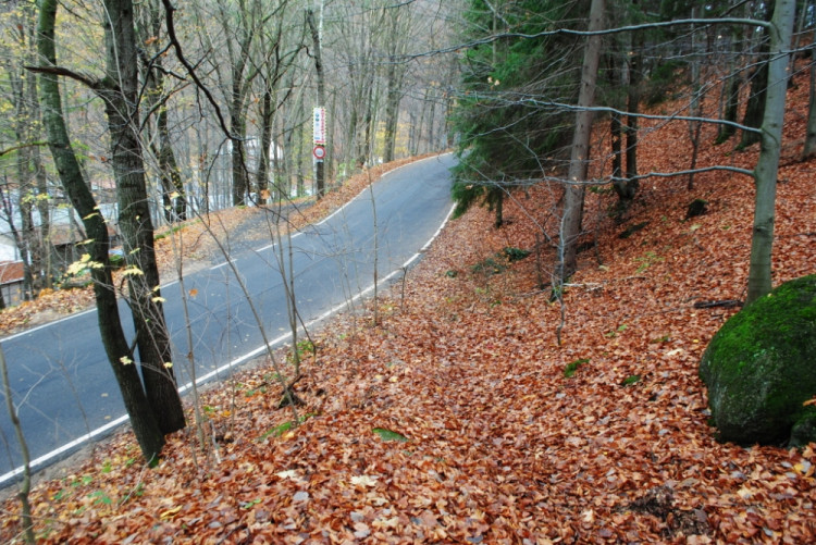 Pohled shora k Horské. Nebude to nic jednoduchého