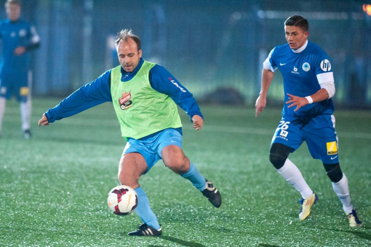 Slovan si zahrál s amatéry z Krásného Lesa