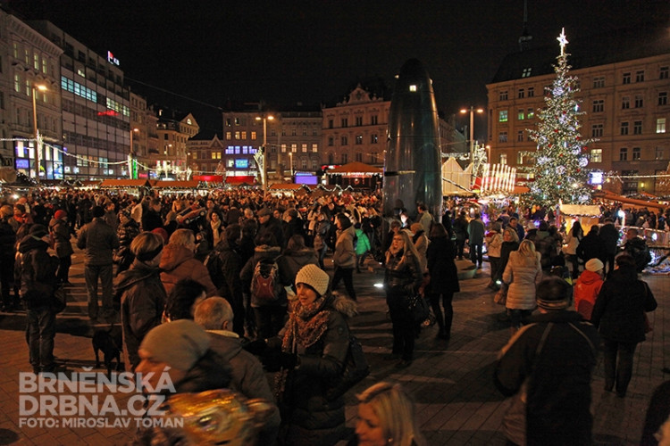 Mikuláš v centru Brna, foto: Brněnská Drbna, Miroslav Toman