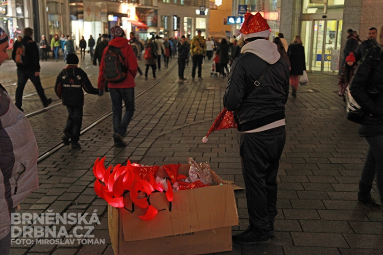 Mikuláš v centru Brna, foto: Brněnská Drbna, Miroslav Toman