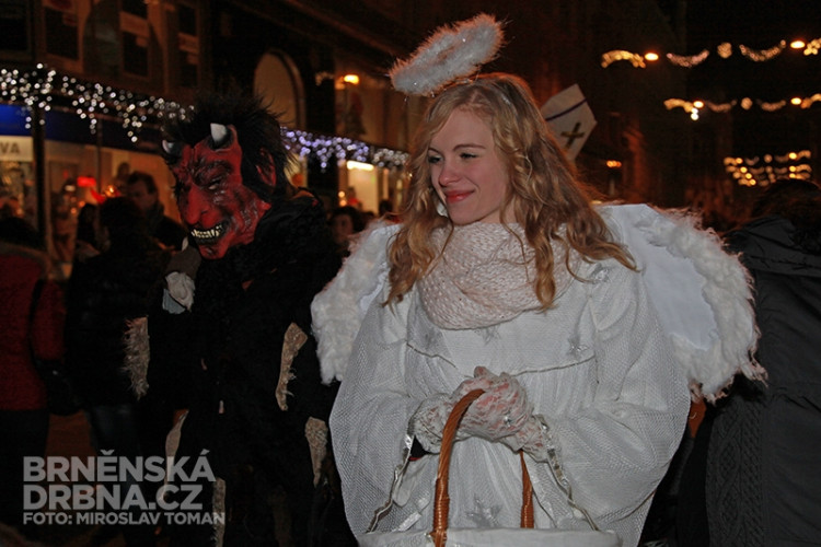 Mikuláš v centru Brna, foto: Brněnská Drbna, Miroslav Toman