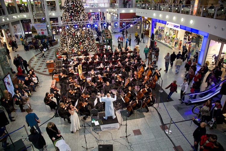 Filharmonie Brno v nákupním centru Olympia, foto: Brněnská Drbna, Miroslav Toman