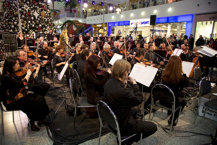 Filharmonie Brno v nákupním centru Olympia, foto: Brněnská Drbna, Miroslav Toman