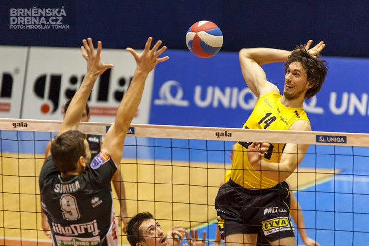 Volejbal Brno vs. VK Jihostroj České Budějovice, foto: Brněnská Drbna, Miroslav Toman