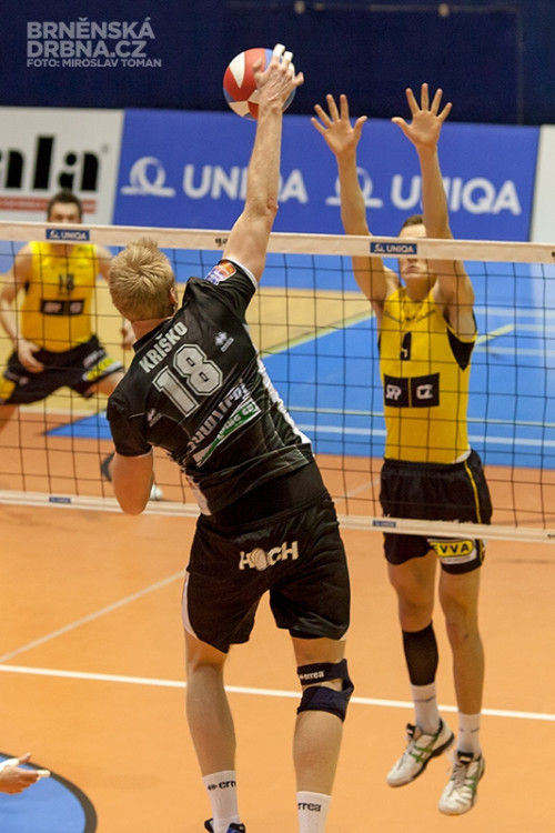 Volejbal Brno vs. VK Jihostroj České Budějovice, foto: Brněnská Drbna, Miroslav Toman